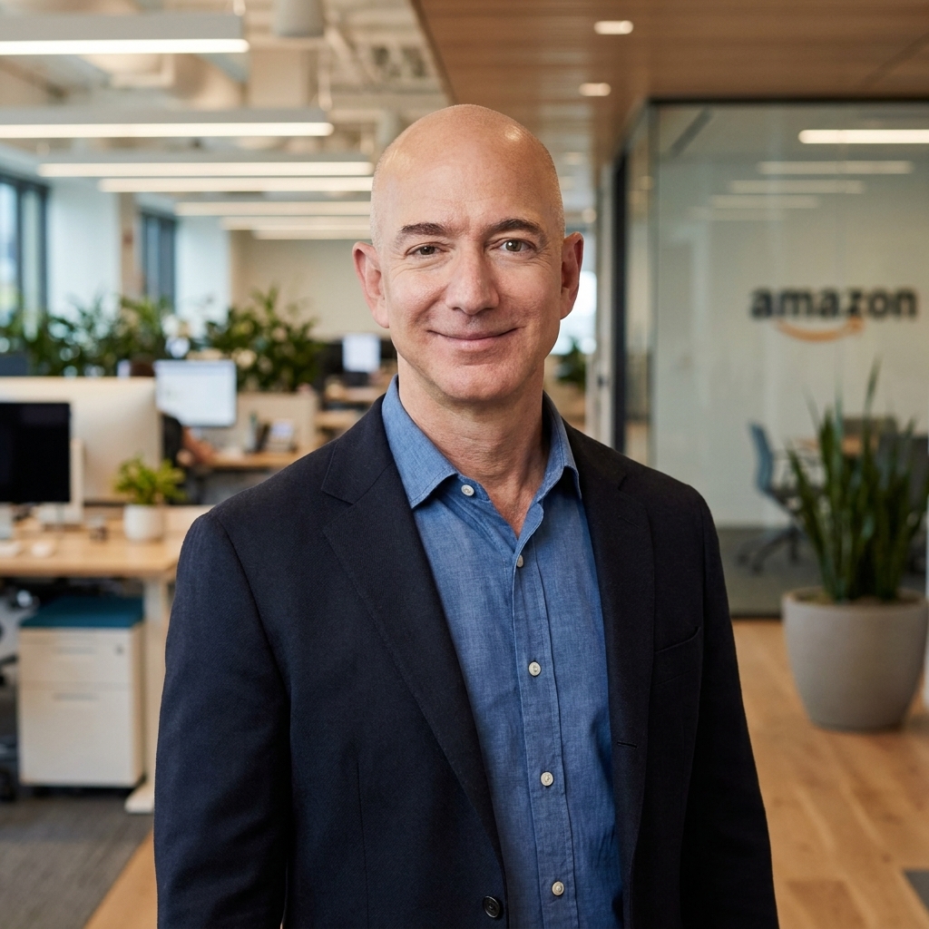Jeff Bezos in an Amazon office